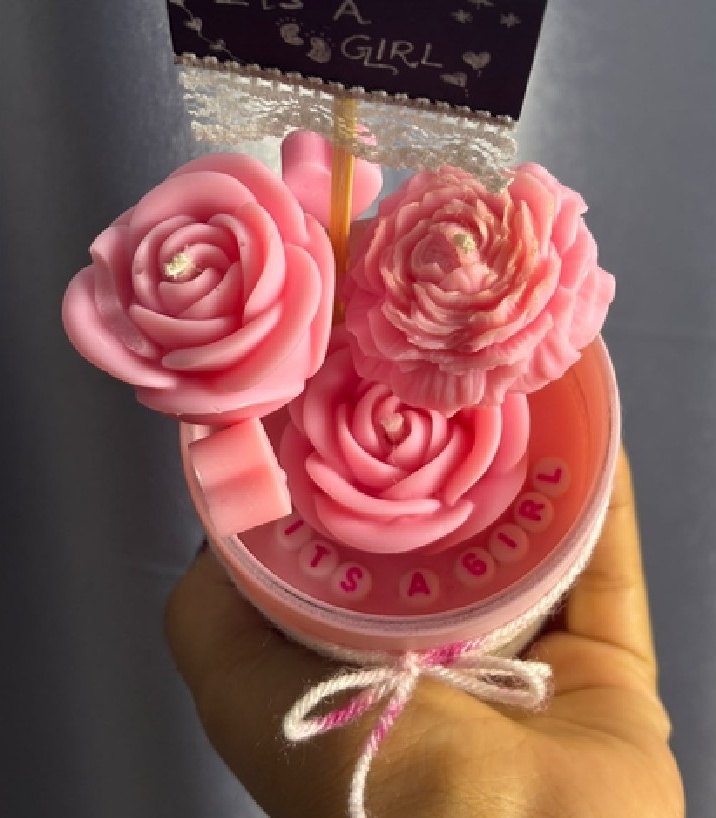 Artisan Botanical Flower Jar
